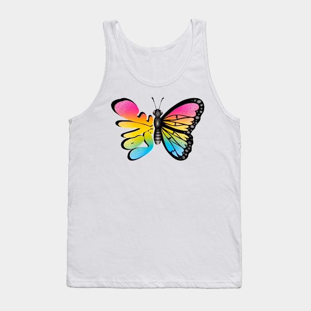 Pan Pride Butterfly Tank Top by JessieiiiDesign
